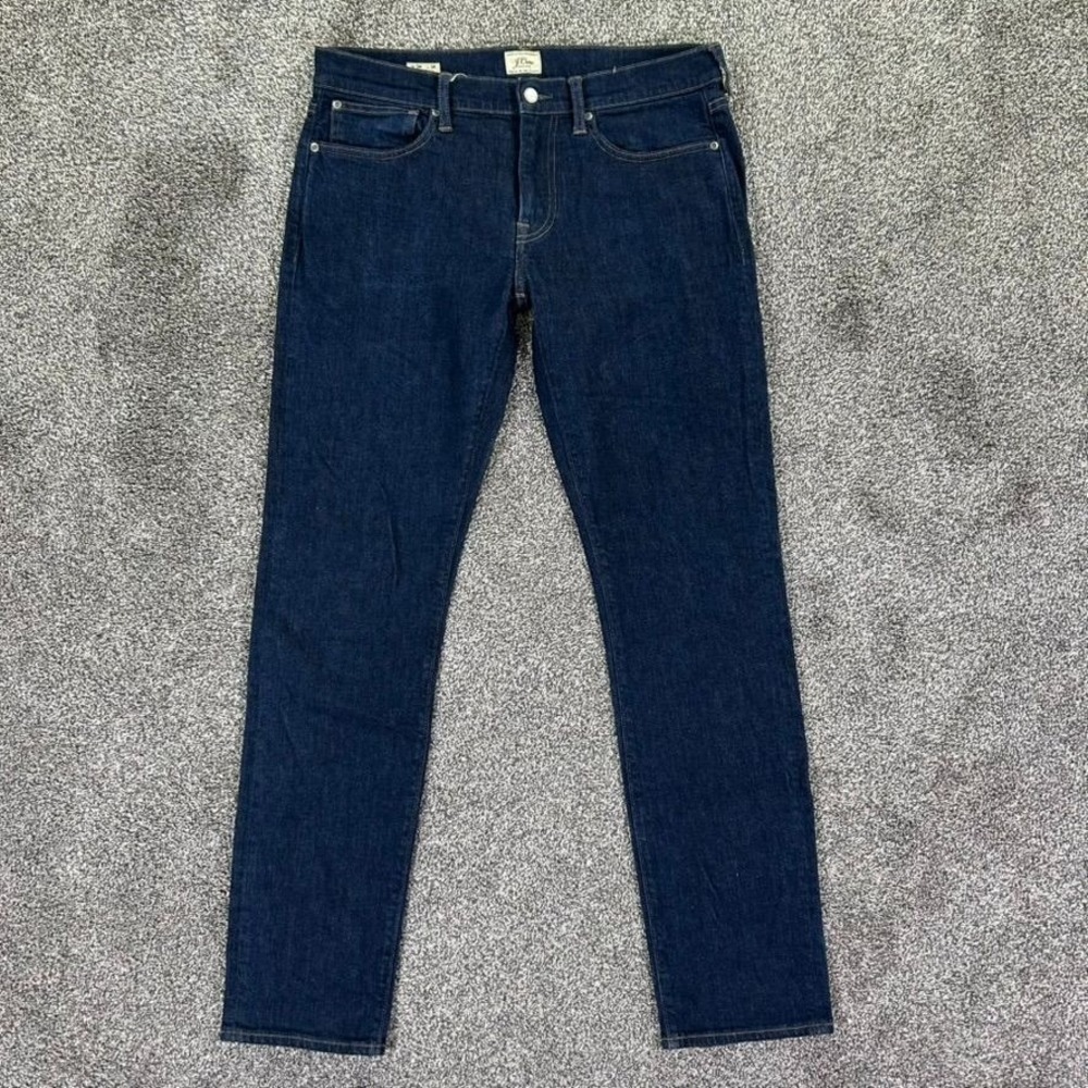 J Crew 484 Japanese Kurabo Dark Denim Slim Tapered Fit Jeans Mens‎ 34x34 Stretch